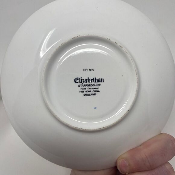 🔴 Elizabethan Staffordshire Bone China Tea Cup And Saucer October - Picture 10 of 10